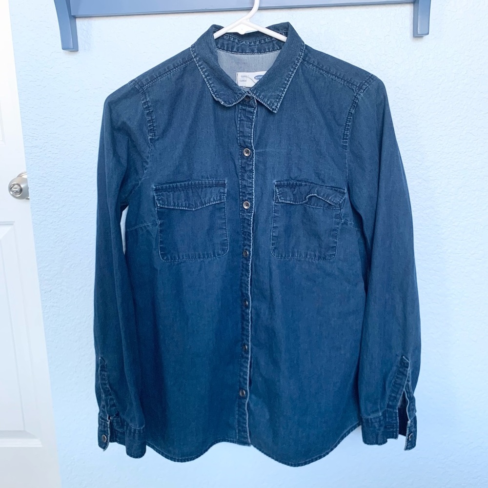 Dark Wash Denim Shirt